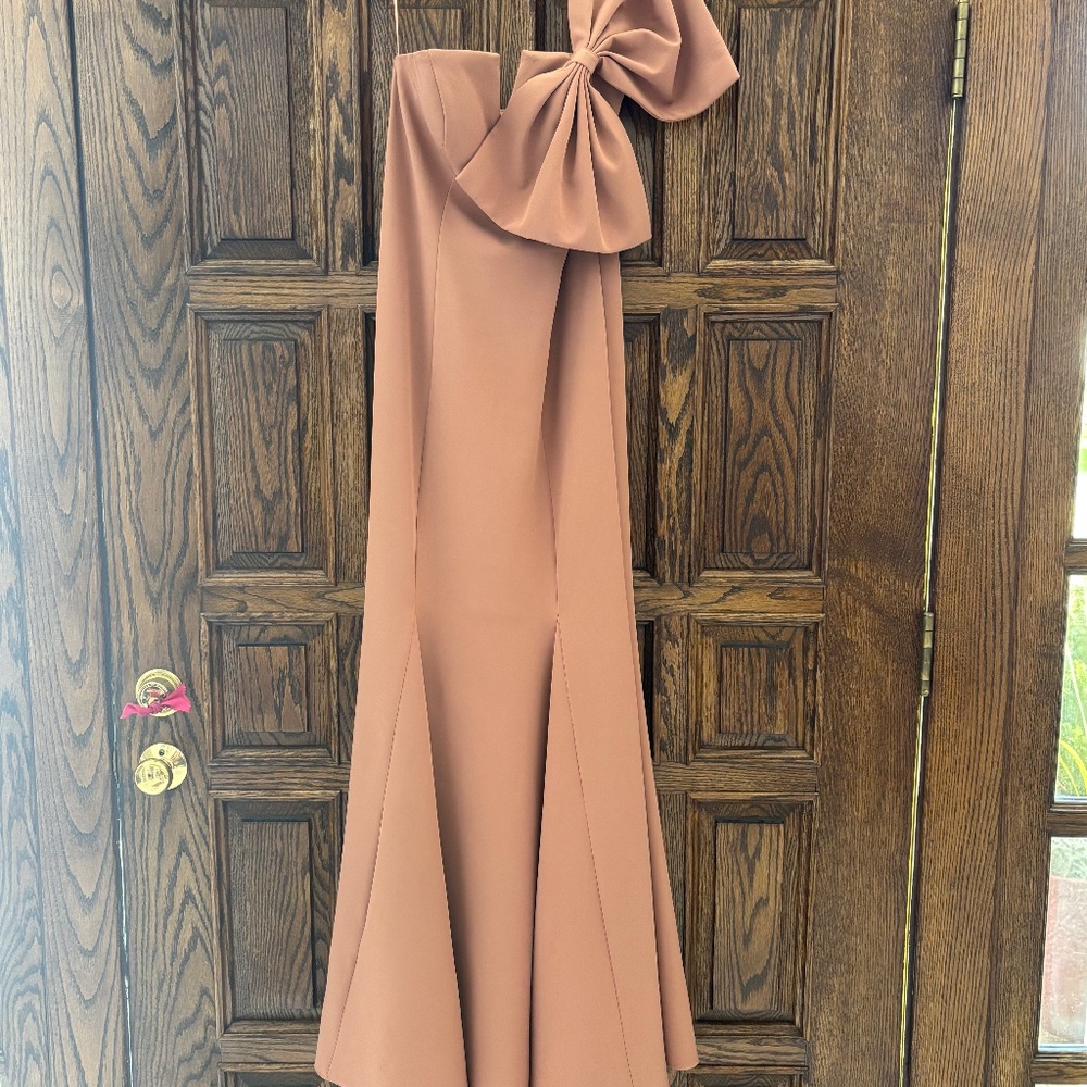 Revelry Faye Crepe Dress, size 4, dessert rose dress